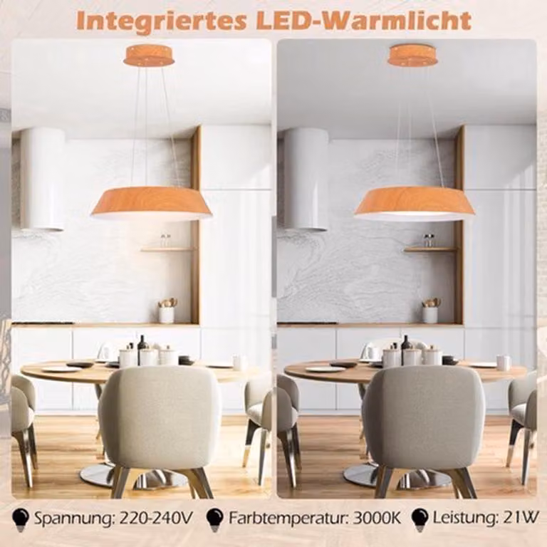 Lampada a soffitto - LED - Colore kaki - 21W - 40x40 cm - Metallo - Adatta per camera da letto e soggiorno