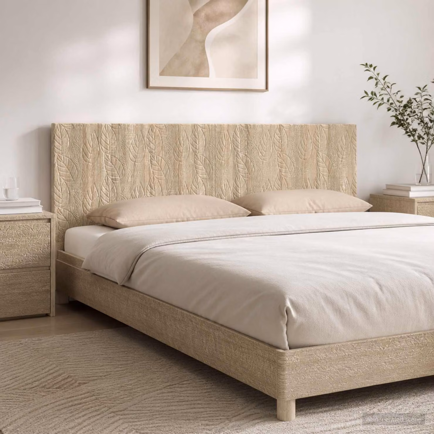 Testiera da muro vidaXL DELFT in legno ingegnerizzato Rovere Sonoma con ripiano integrato e scomparti laterali, marrone e beige