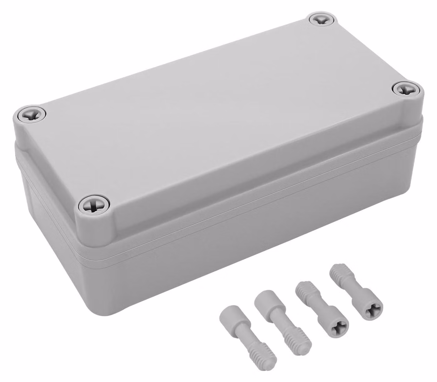 Scatola di derivazione impermeabile IP67, realizzata in plastica ABS, dimensioni 160 x 80 x 55 mm