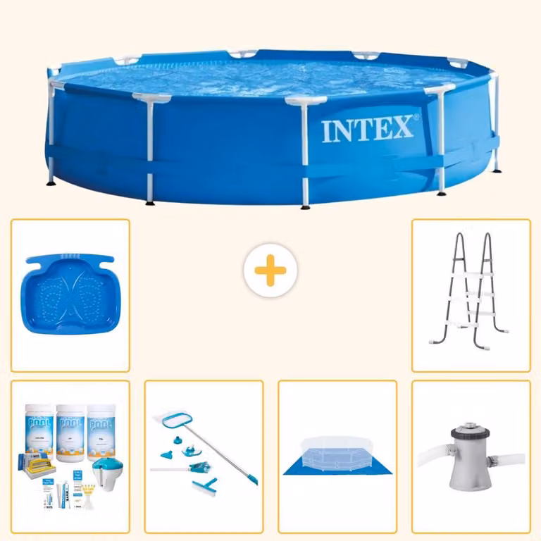 Piscina autoportante rettangolare - 305x76 cm - 7 pezzi - Modello S21002