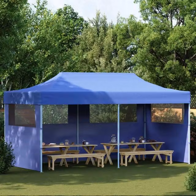 Tenda Party-Tenda da festa Blu 291 x 580 x 315 cm Tessuto Oxford 599570