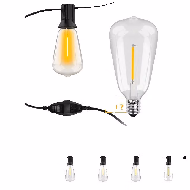 Luci fiabesche a LED, design impermeabile, funzione collegabile, 30 metri (1 confezione da 30 metri), spina UE