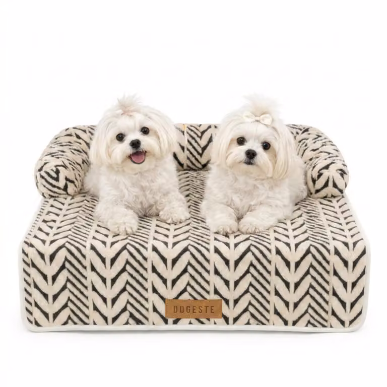 Cuccia per cani da divano Dogeste Covo 80x90 cm con bordo e fondo antiscivolo, lavabile, protezione per divano