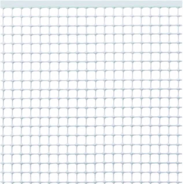 Rete in plastica bianca per balconi Tenax con maglia 10 x 10 mm, rotolo da 5 m