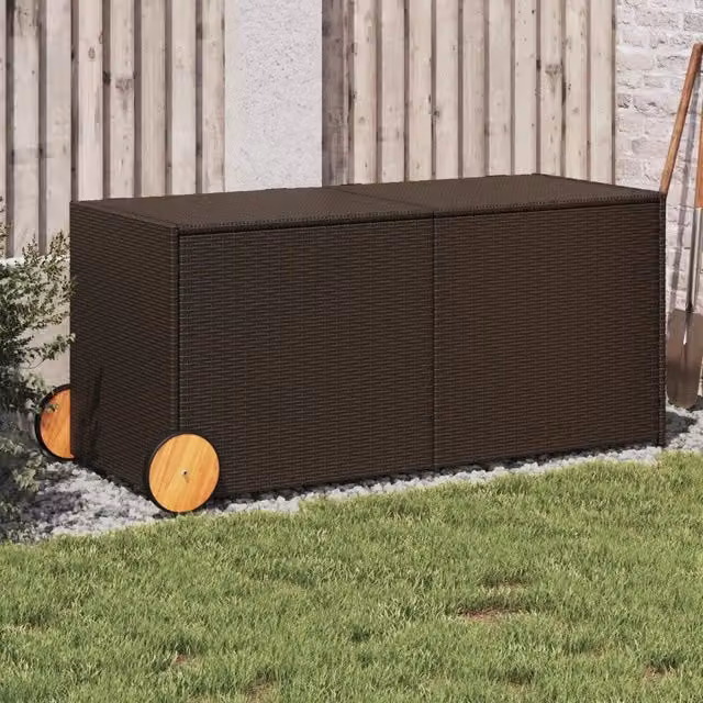 Sedia da giardino moderna vidaXL in legno di acacia oliato marrone L: 127,0 cm, P: 55,0 cm, H: 59,5 cm