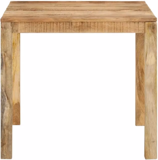 Tavolo da pranzo quadrato in legno di mango marrone stile rustico vidaXL L: 82 cm, P: 82 cm, H: 76 cm