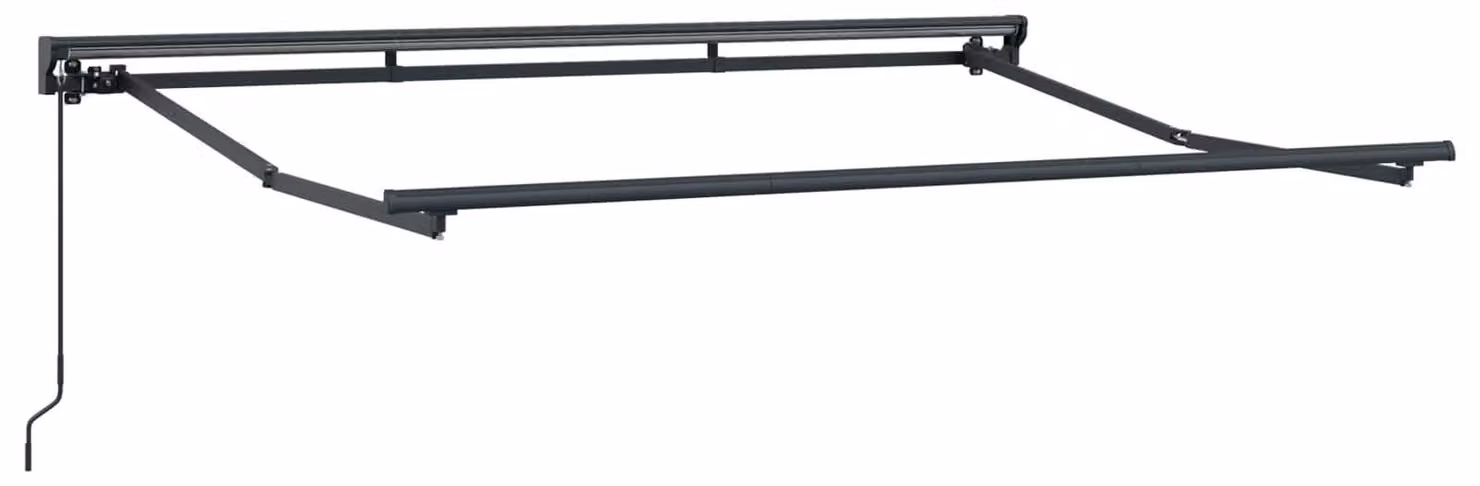 Telaio di tenda manuale Regolabile Antracite 3,5 x 2 m Acciaio