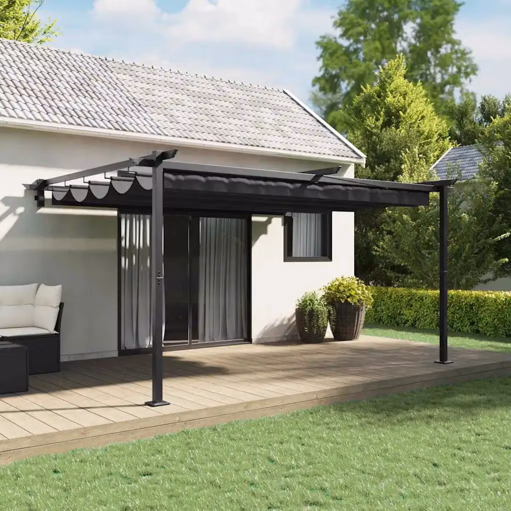 vidaXL Gazebo 400 x 300 x 200 cm Antracite Poliestere
