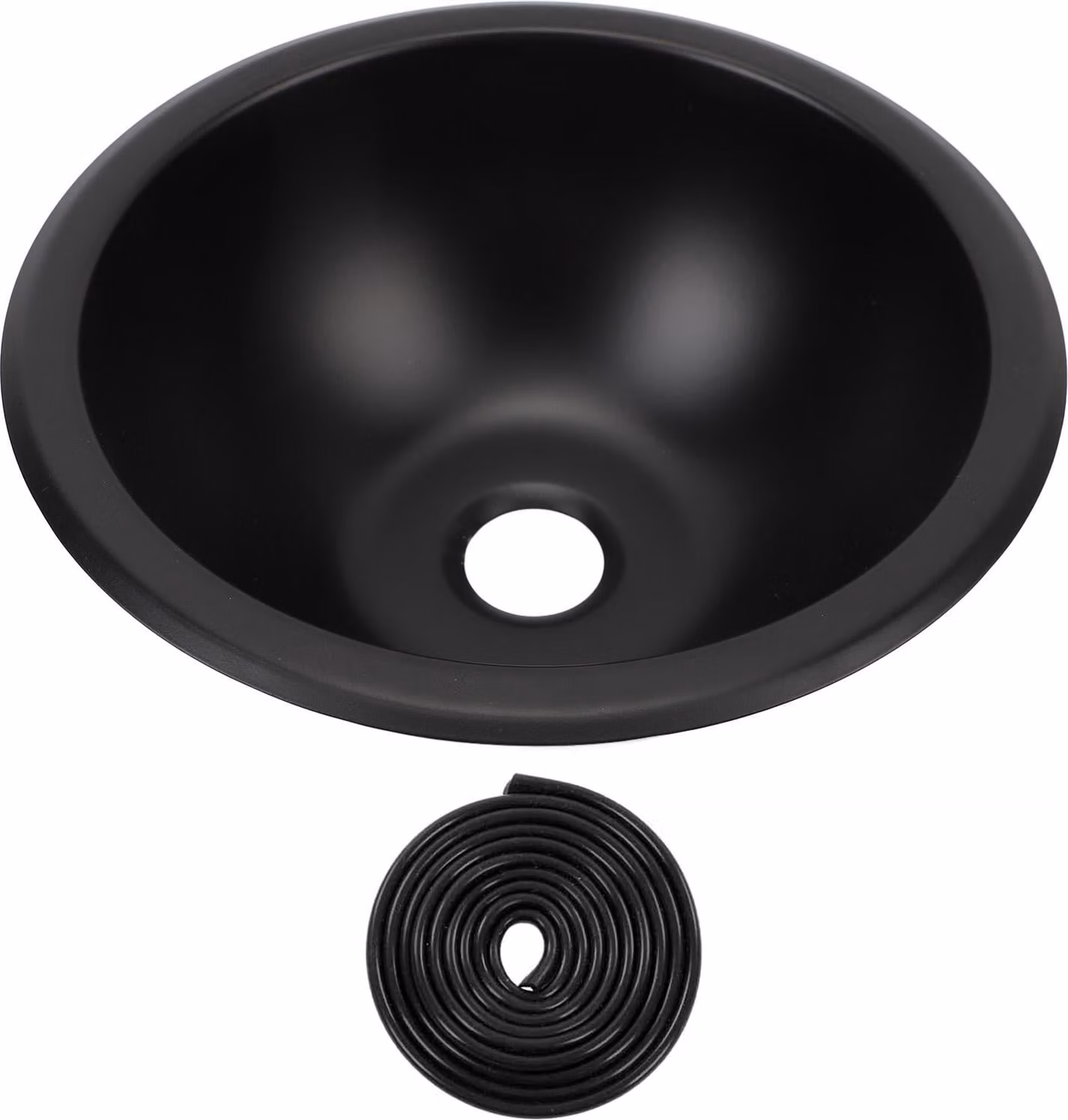9 x 4 pollici 304 lavello in acciaio inox rotondo da pulire per pulire, 40 mm di drenaggio porto lavello per camper - camper - barca - caravan