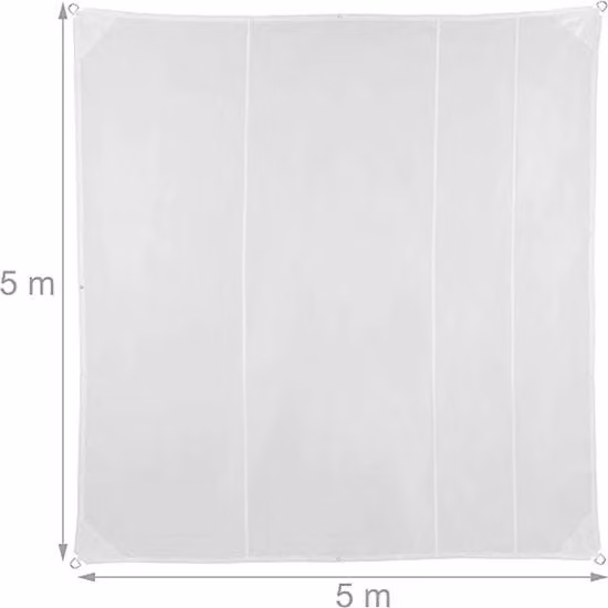 Ombrellone acqua e sole resistente, UV resistente / per terrazza, balcone / parasole 5 x 5 m