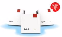 Set Mesh FRITZ! Mesh 1600 Dual Band Wi-Fi, 3 pezzi, Bianco e Grigio