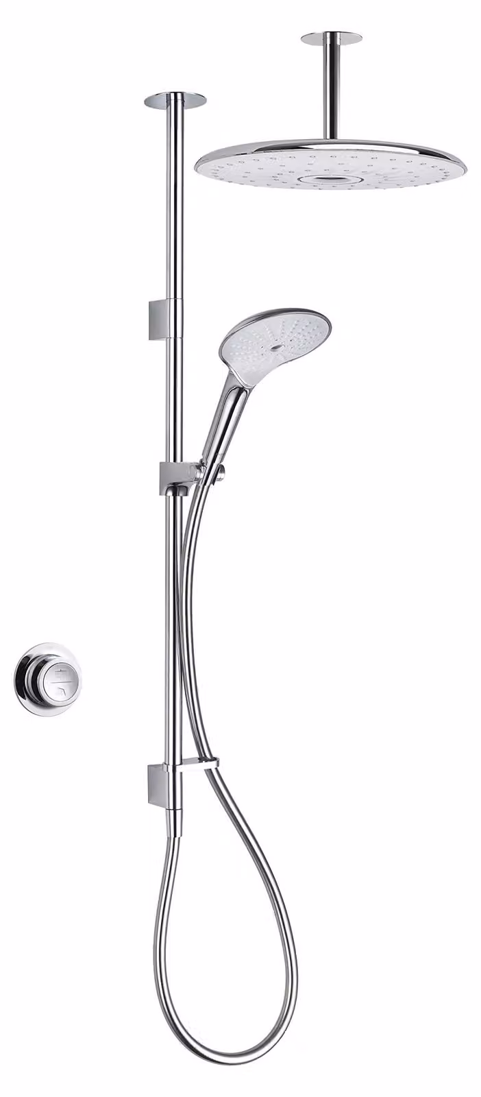 Miscelatore doccia digitale da 300 mm con soffione a pioggia CloudCore, finitura cromata