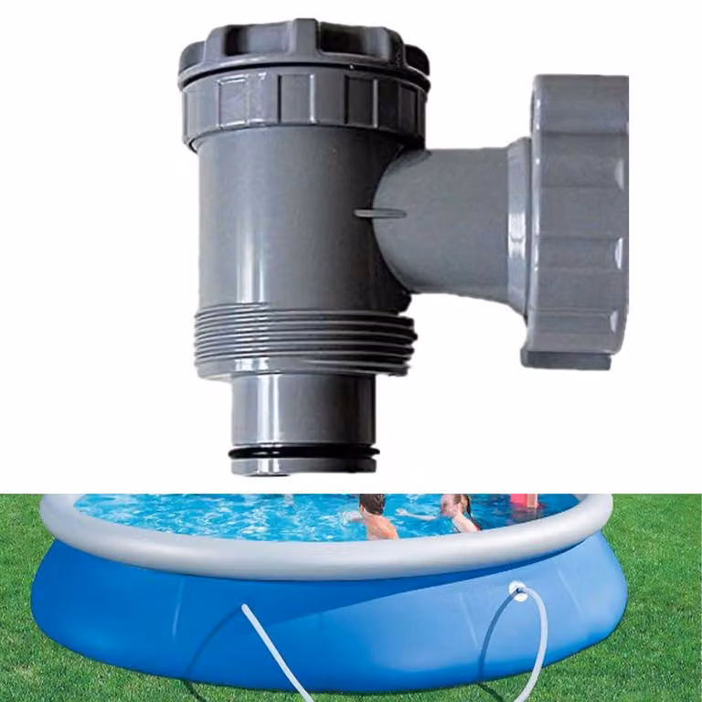 Aspiratore per piscina, pompa filtro per piscina, valvola di intercettazione on/off con attacco per tubo flessibile da 38 mm