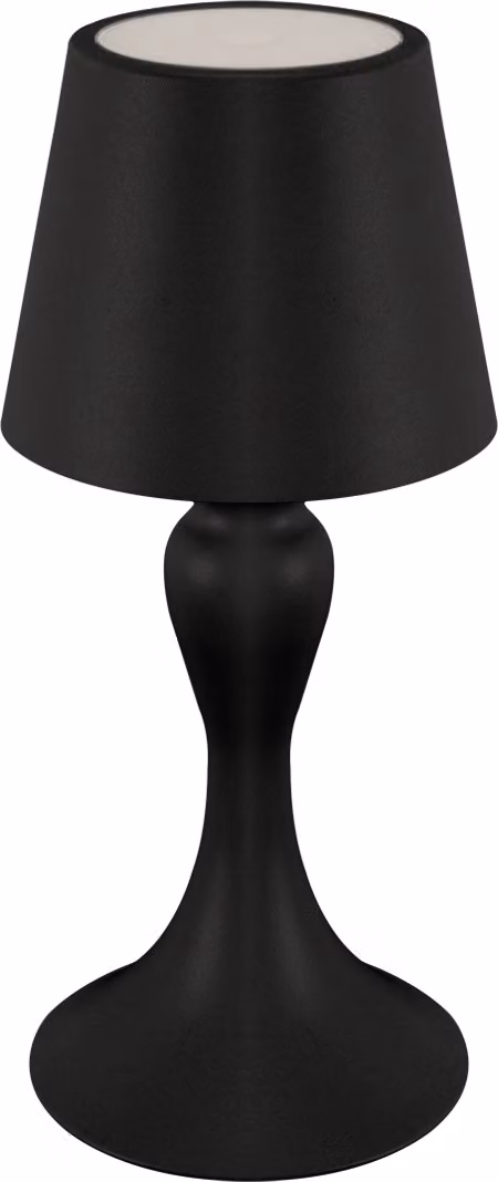 Lampada da tavolo a LED per esterni Batteria ricaricabile con dimmer Metallo 26,2 cm IP54 Nero Variazione di colore 2700/4400/6500 K 320 lm Moderna