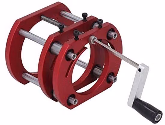 Fresatrice da banco - Acciaio - Sistema di fresatura di precisione - Altezza regolabile - Ideale per la lavorazione del legno - Utensile compatto - Leggera