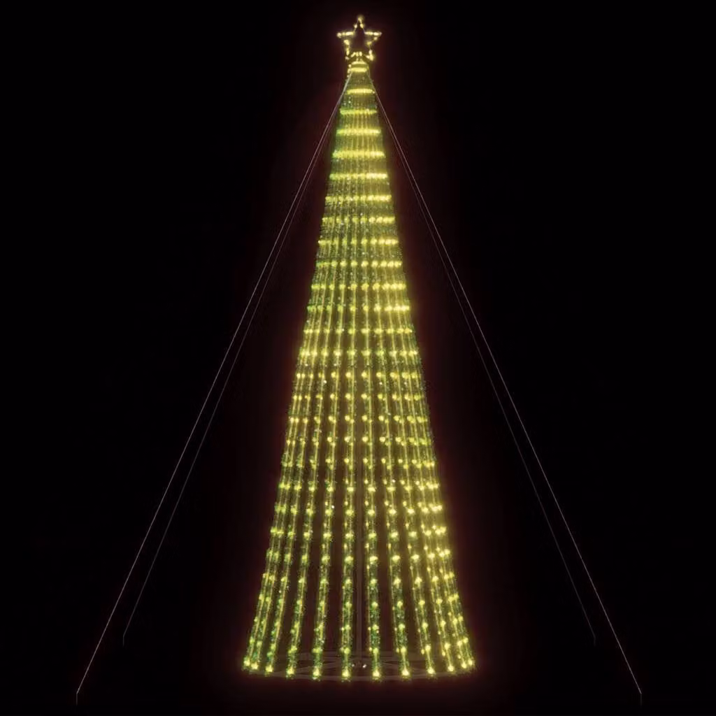 Albero di Natale con 1028 LED vidaXL, colore verde con luci bianco caldo, Altezza: 403 cm