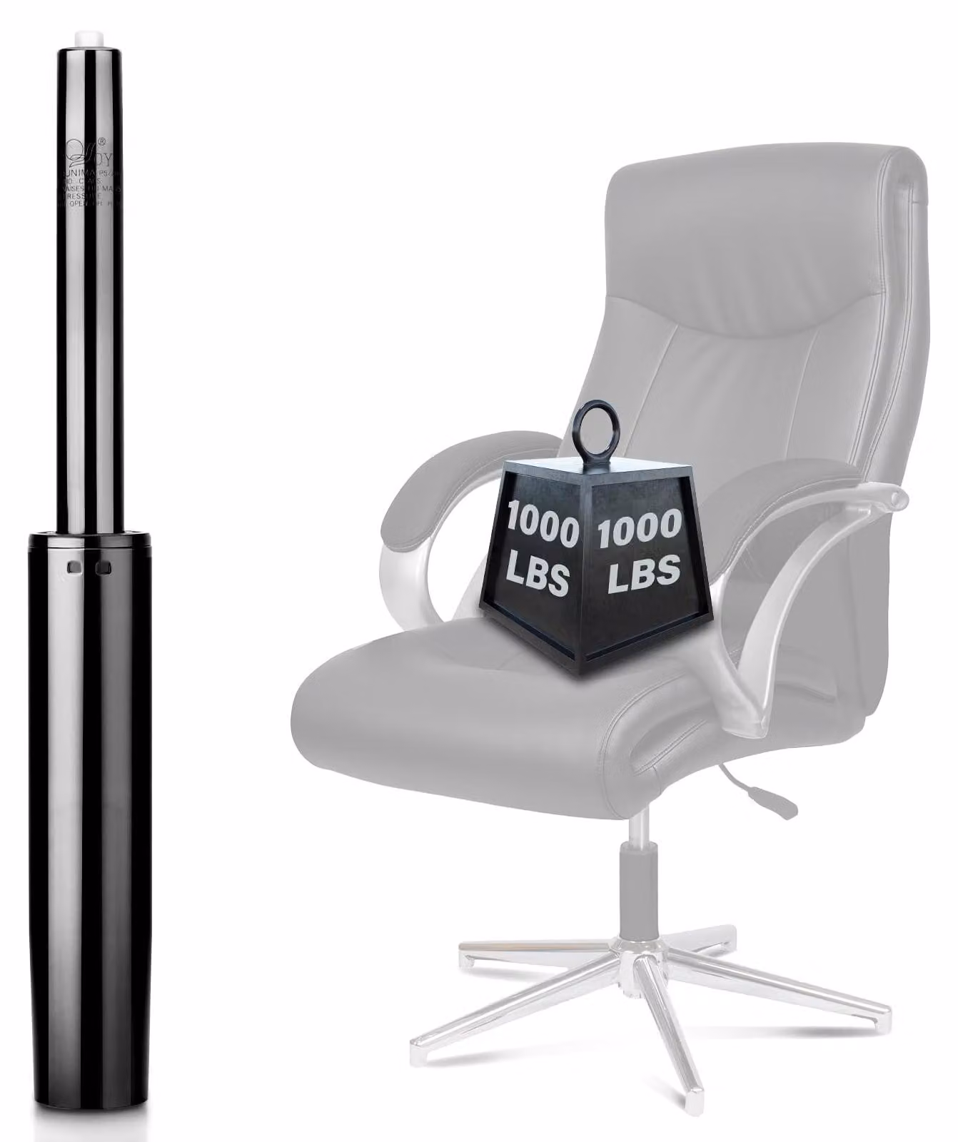 Cartuccia di gas di ricambio per sedia da ufficio, dimensioni 285-425 mm, capacità 450 kg, classe 4, adatta per sedie da gaming