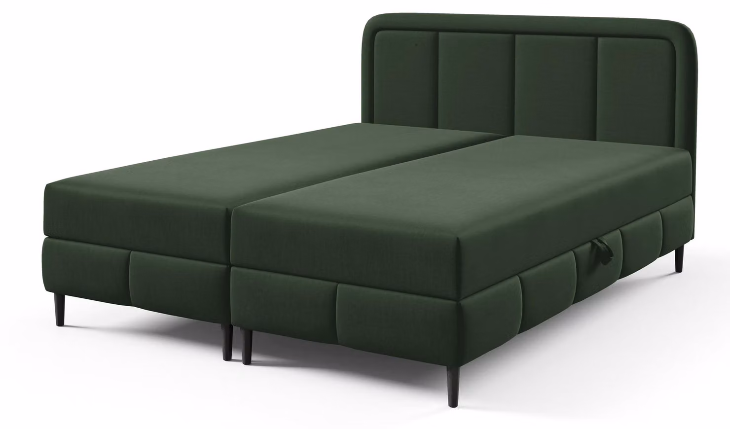 Letto con rete a molle Pole, modello Bergmoos, dimensioni 160 x 200 cm