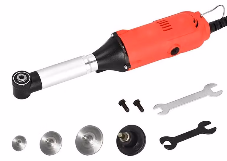 Levigatrice elettrica - smerigliatrice angolare - 350 W - 6 livelli di velocità - per levigare, lucidare e pulire le fughe delle piastrelle