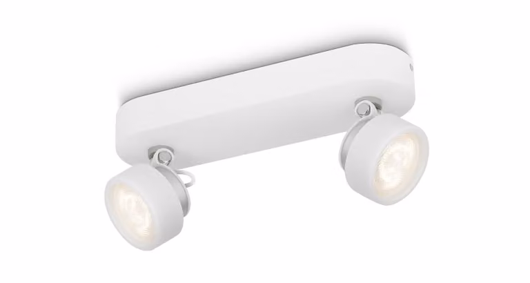 2 plafoniere a soffitto Phillips myLiving Rimus, colore bianco, tecnologia LED, luce bianco caldo, equivalenti a 2 lampade da 34W, 1000 lumen
