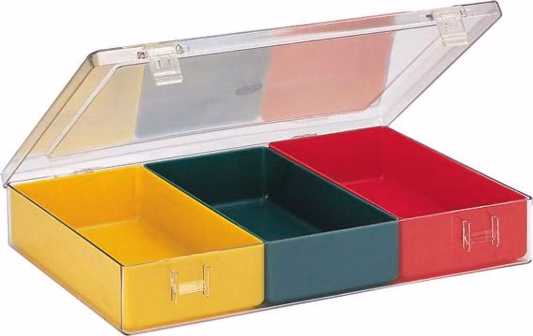 Scatola d'assortimento con coperchio 307x225x50 mm tipo 4.11