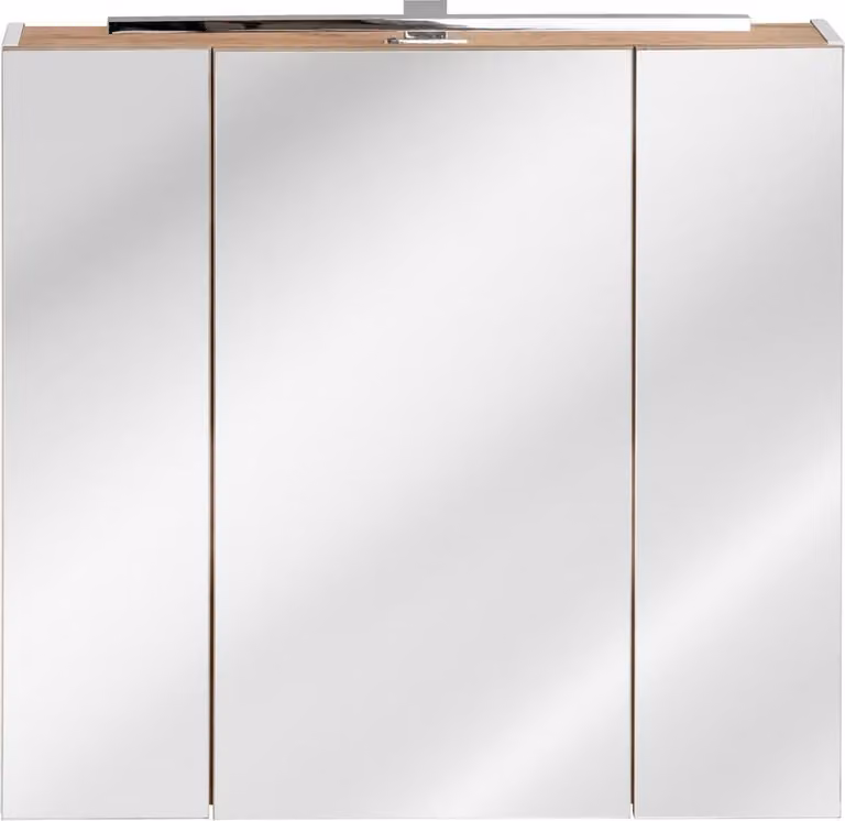 Spiegelschrank Wandschrank Badezimmerschrank mit Spiegel 80 cm LED Beleuchtung