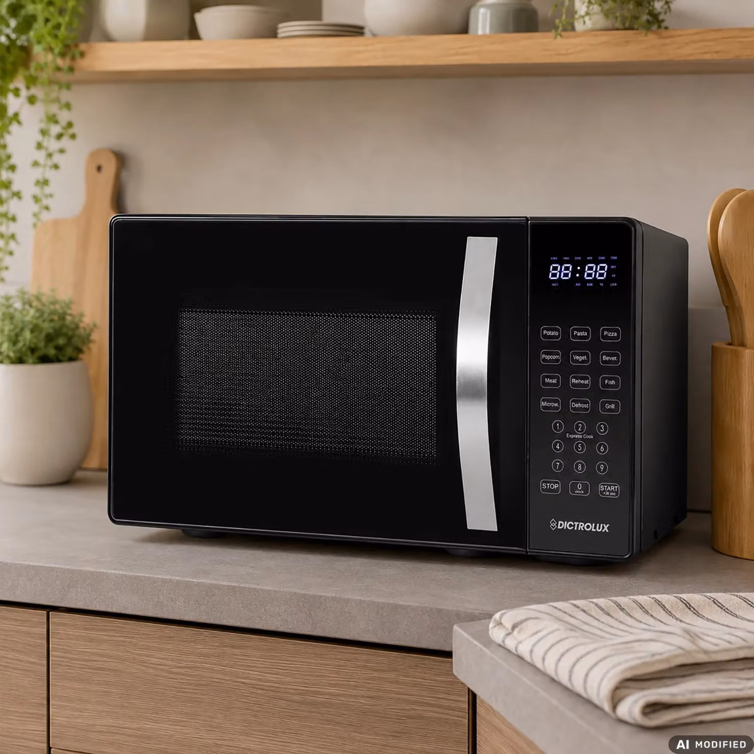 Forno Microonde Combinato con Grill Dictrolux Kelios, Nero, 23 litri, 800 Watt – 2