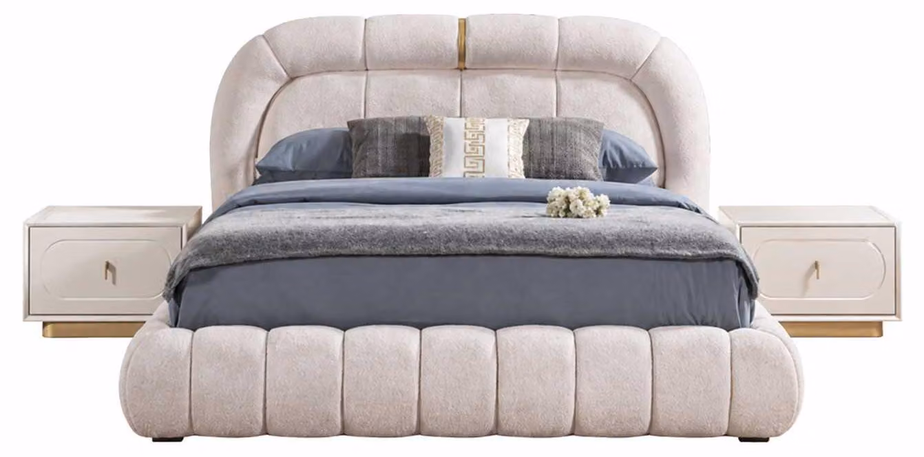 Mobili letto + comodini per camera da letto, set completo in stile moderno