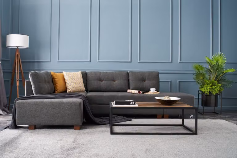 Hanah Home, Manama- BLC2541, antracite, divani letto, struttura: legno / pannelli di fibra