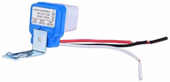 Interruttore fotocellulare intelligente - Sensore di luce automatico, 10A, 12V/24V/110V
