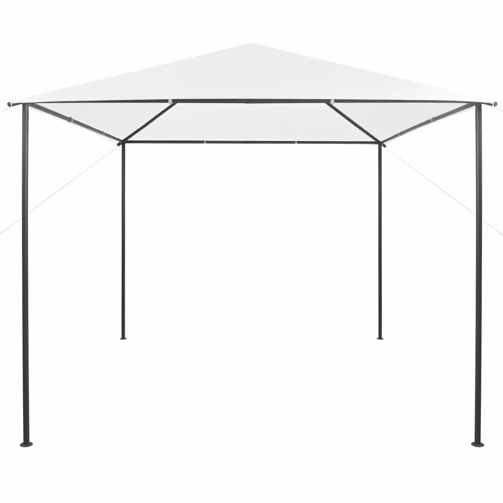 Gazebo da Giardino 3x3x2,9 m Bianco 180 g/m²