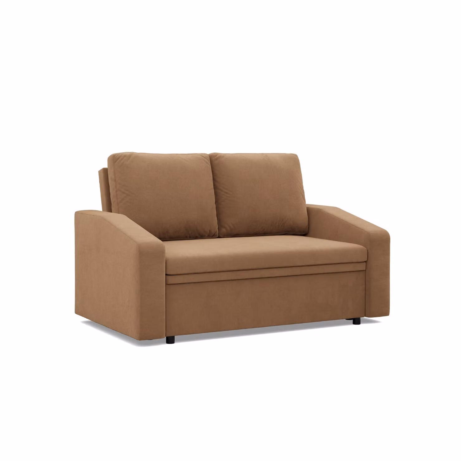 Divano con funzione letto NEO, divano da soggiorno a 2 posti 148x87cm, marrone