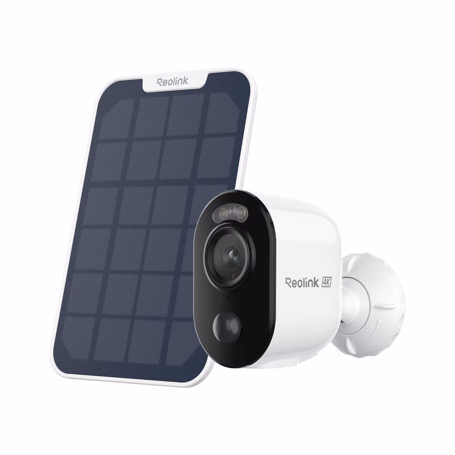 Reolink Argus 3 Ultra+Pannello solare, telecamera di sicurezza per esterni 4K 8MP, WiFi 5/2,4 GHz, visione notturna a colori, rilevamento intelligente, audio a 2 vie