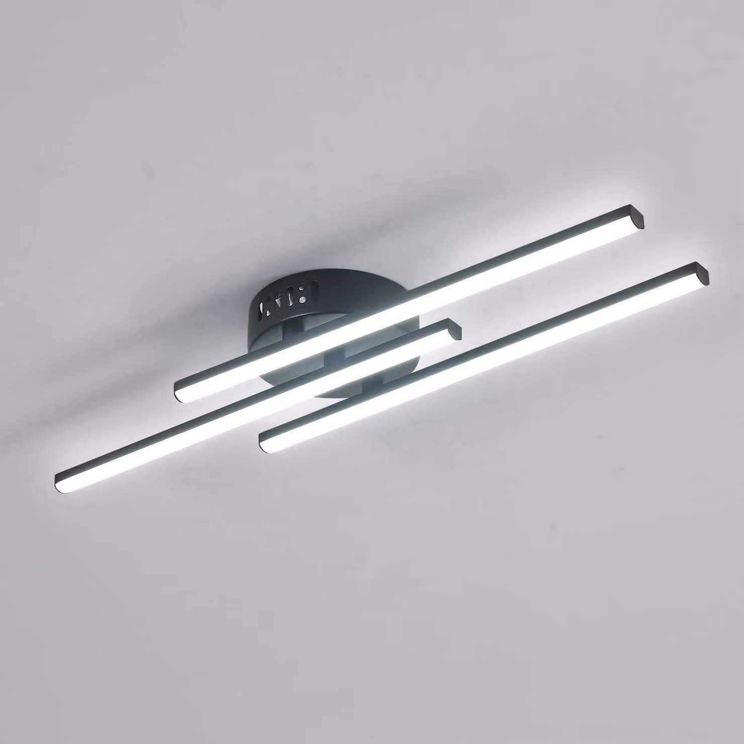 Lampada da soffitto a LED, 3 linee, 18W, 6500K, bianco freddo, 2000 lumen