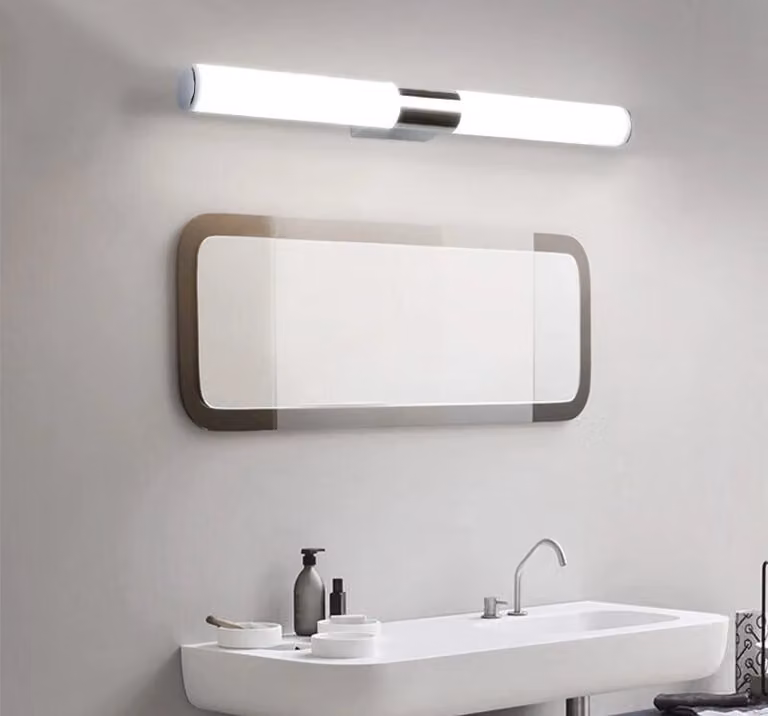 Lampada da parete 12W 16W 22W 85-265V Luce a specchio LED impermeabile Tubo LED Moderna lampada da parete acrilica Illuminazione bagno - 25cm Bianco freddo