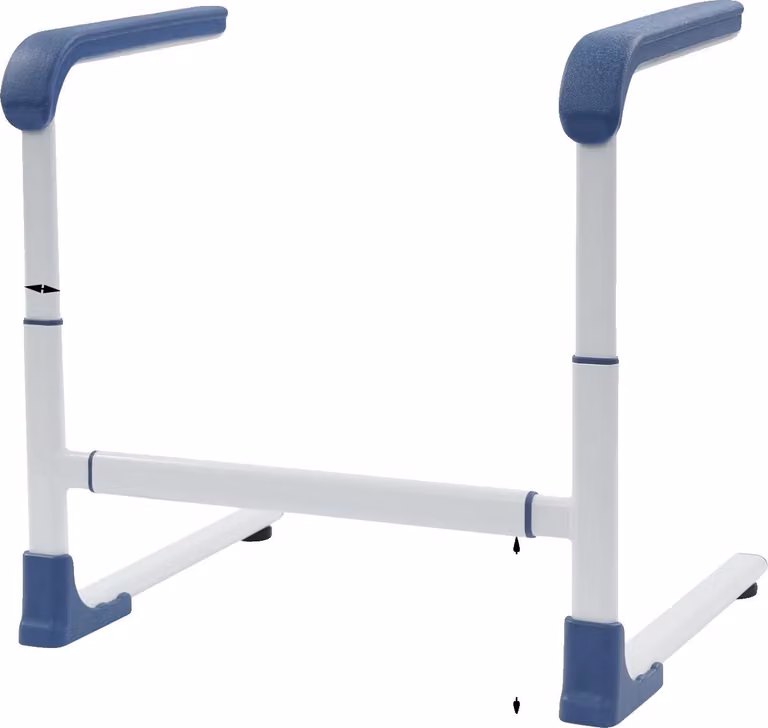 Sgabello alto, regolabile in altezza, design indipendente, blu