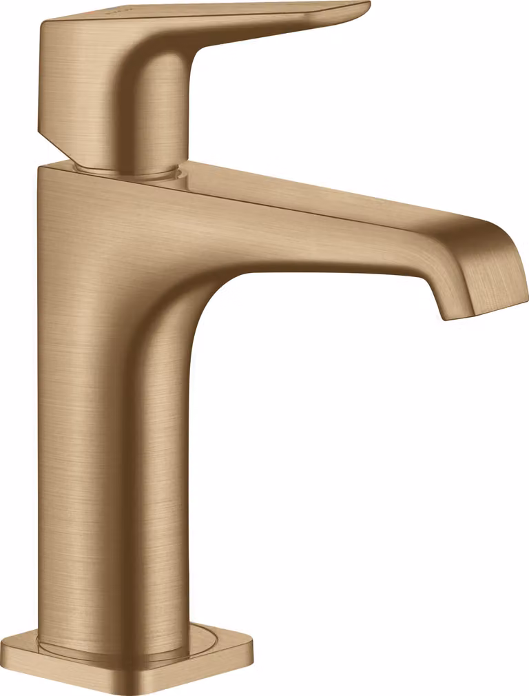 hansgrohe AXOR Citterio E mitigeur monocommande de lavabo 125 avec béqu'ille sans garniture de vidage, 36111140, 36111140
