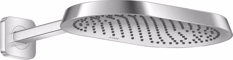 hansgrohe AXOR ShowerSphere Douche de tête 370/220 1jet EcoSmart avec bras de douche, 39749000, 39749000