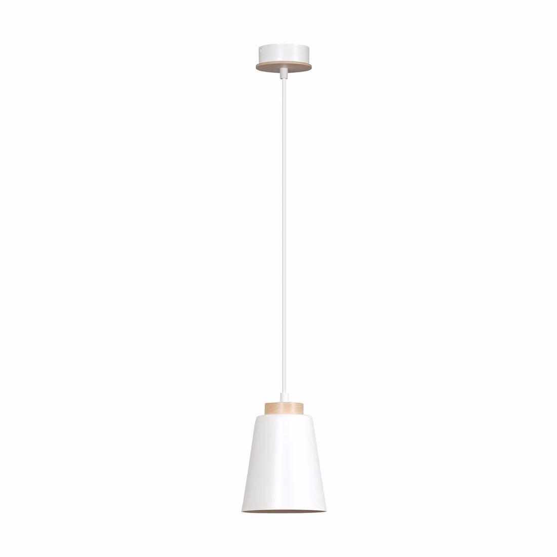 LAMPADA A SOSPENSIONE Emibig 1xE27 60W BOLERO 1 BIANCA 443/1