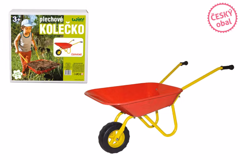 Carriola in metallo - Rossa 82x42x35 cm - Confezione ceca