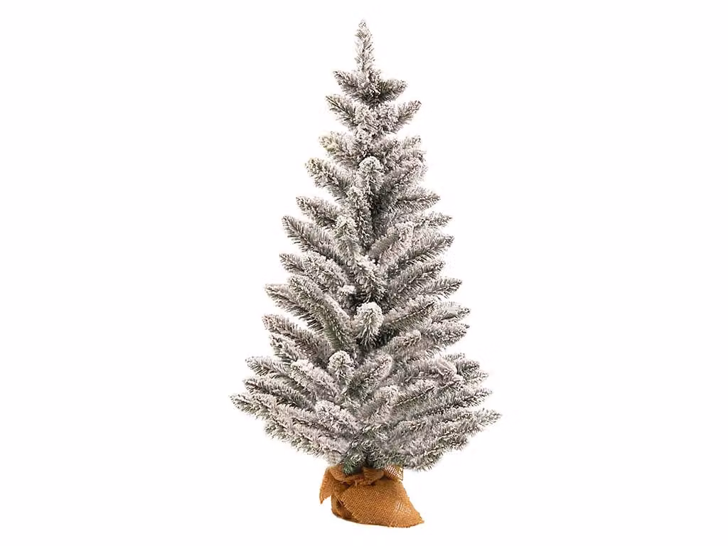Albero artificiale decorato NATALE ROSSO 60 cm con luce a led in vaso