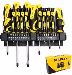Set di cacciaviti assortiti con accessori Stanley 57 pz giallo STHT062143