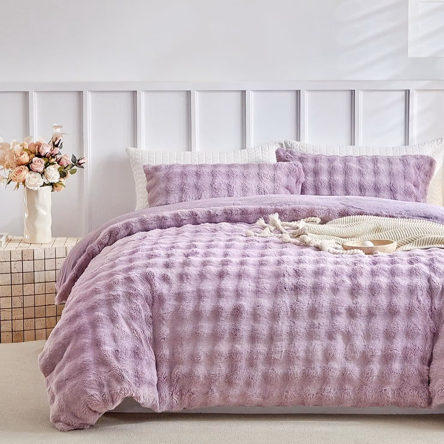 Set di lenzuola in flanella per letto matrimoniale