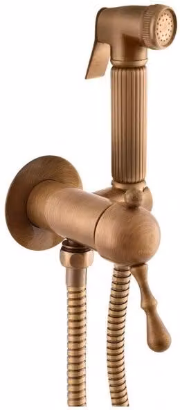 Miscelatore bidet, WC incasso LABE con doccetta ottone bronzo