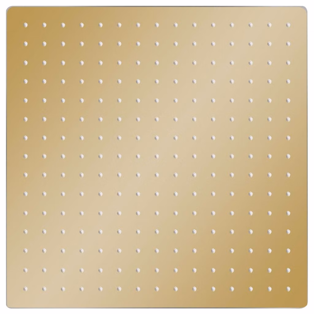 Testa Doccia a Pioggia in Acciaio Inox 40x40 cm Quadrata Oro