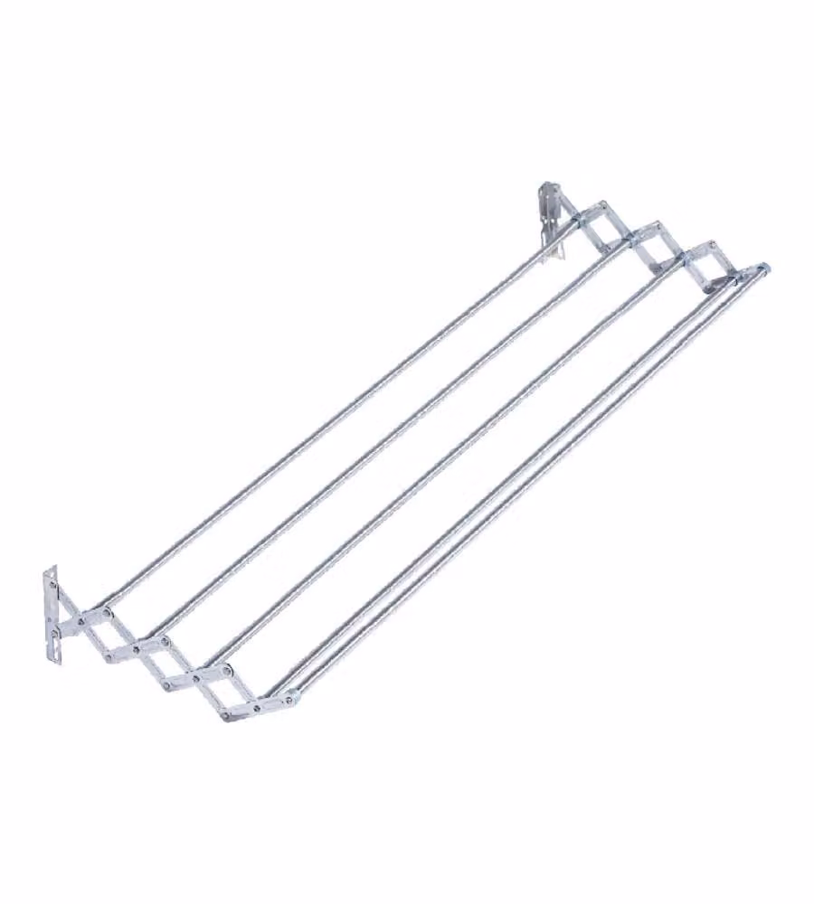 Jumbo Stendipanni Fisarmonica Inox 100 cm - Fissaggio a Parete