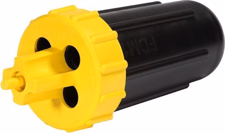 Presa IP68 nero-giallo incl. accessori (10 pezzi)