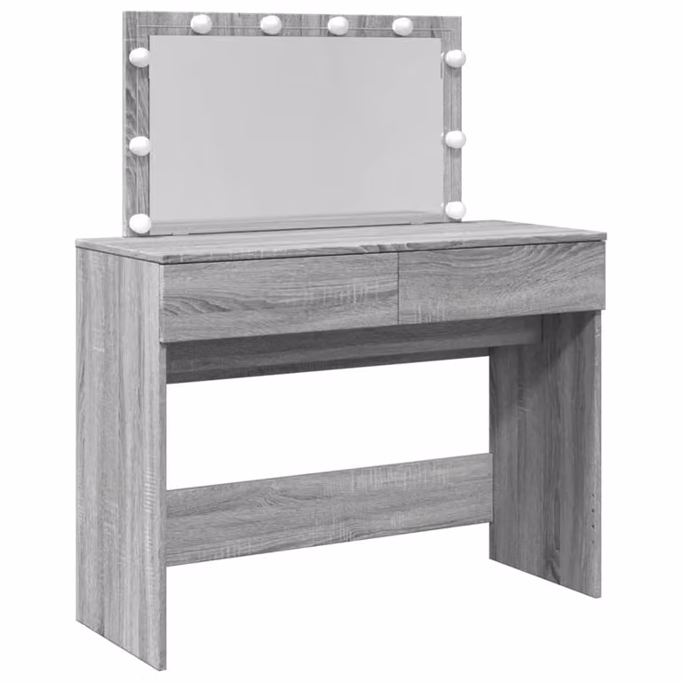 Toeletta con LED Grigio Sonoma 100x40x120 cm