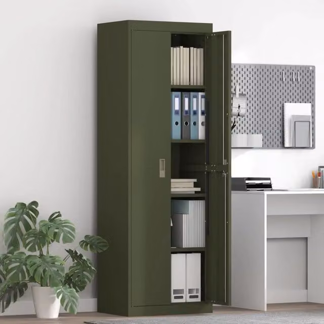 Armadio Verde oliva 60 x 40 x 180 cm Acciaio 3406200