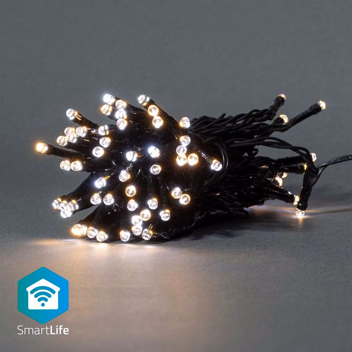 Luci di Natale SmartLife | Stringa | Wi-Fi | Bianco caldo o freddo | 50 LED | 5,00 m | Android™ / IOS
